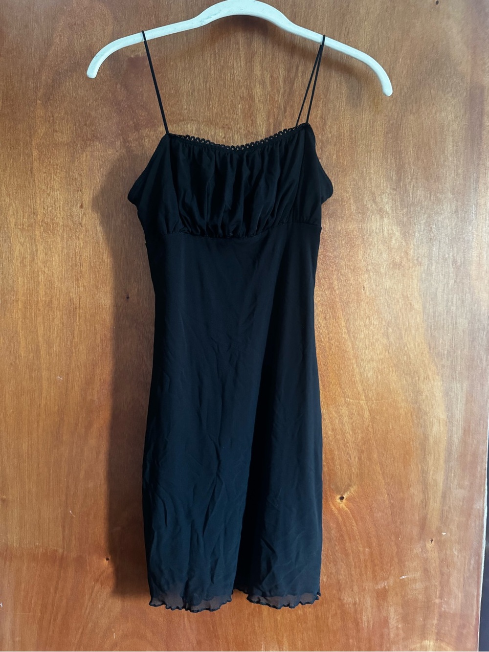 Forever 21 Black Spaghetti Strap Mini Slip Dress